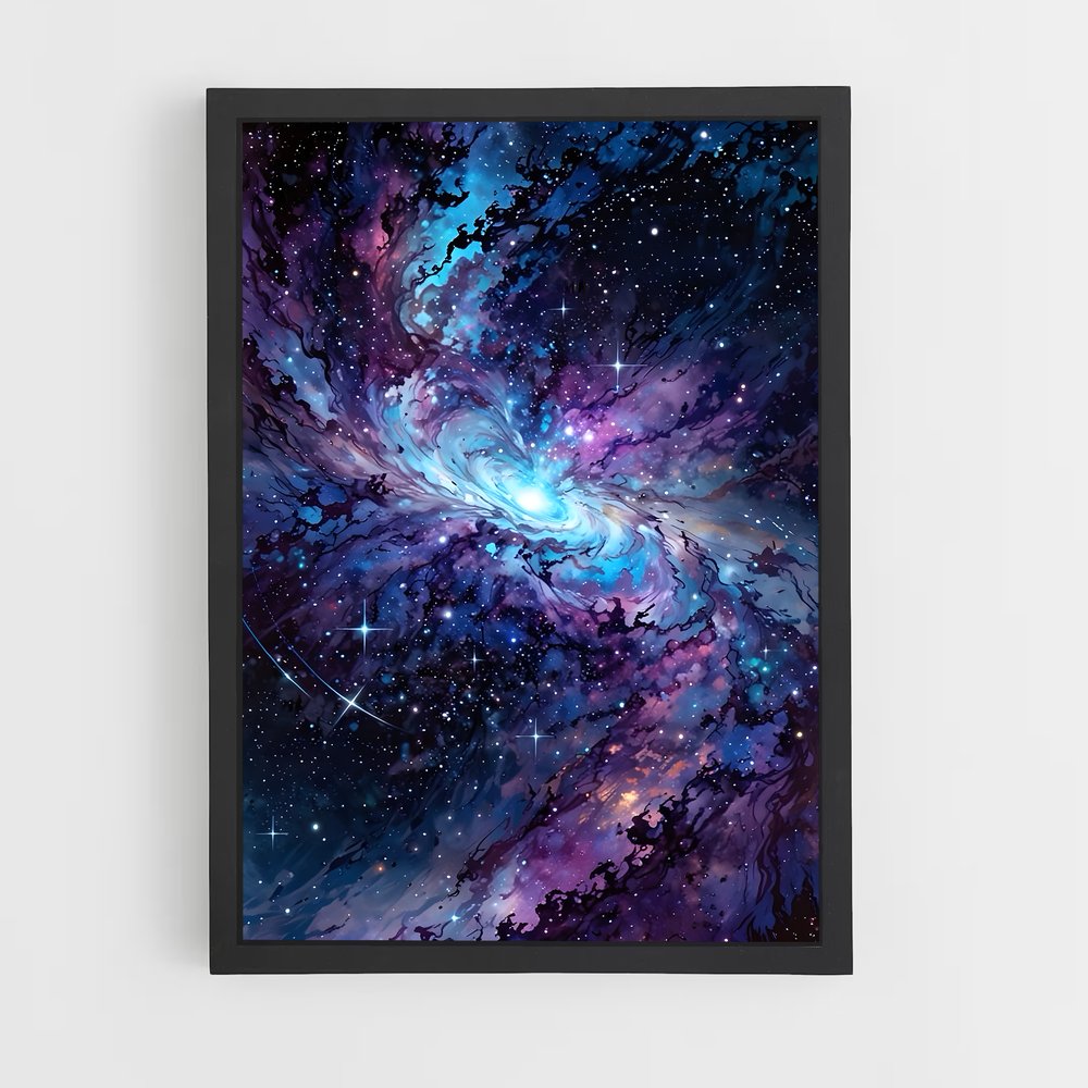 Poster splendide art cosmique – affiche Art spatial (vue 2)
